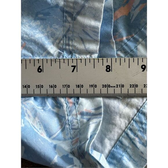 Columbia Washed Out Casual Printed Shorts Men's 40 8" Inseam Blue Tropical Beach - Picture 10 of 12